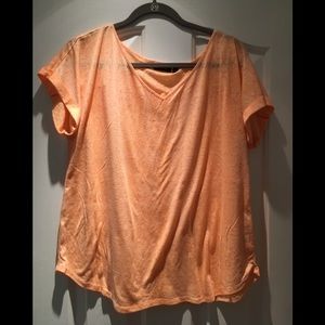 APT 9 Light Orange Snack Skin Textured Shirt